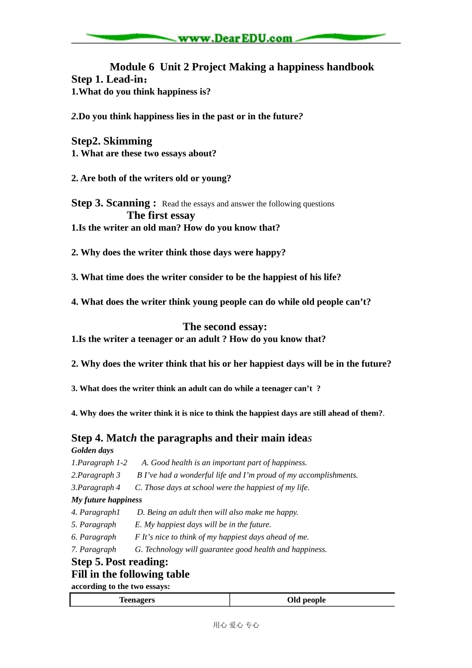 Unit 2 Project学案_第1页