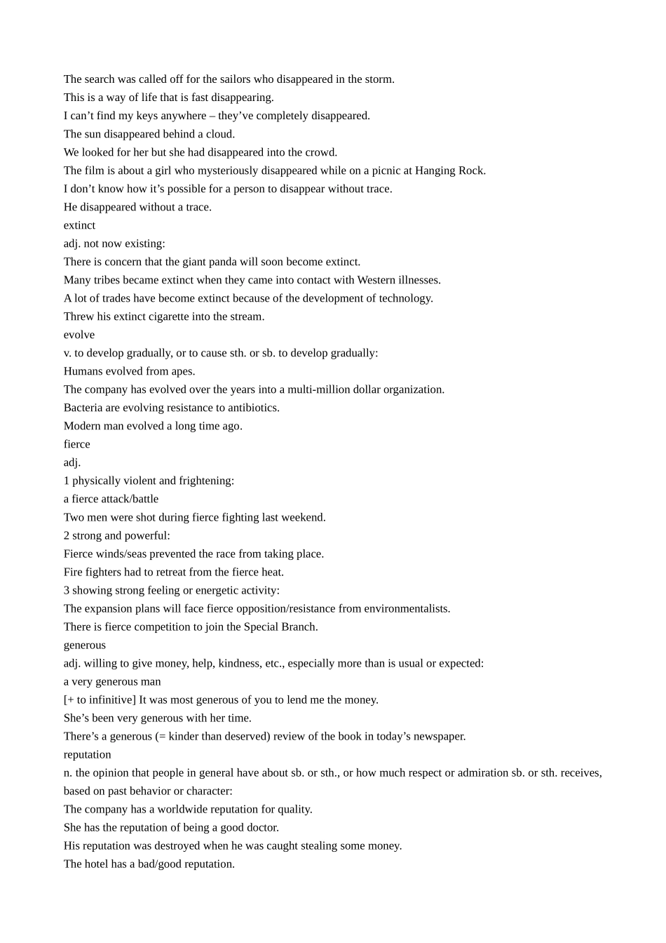 Module 6 Unexplained Mysteries of the Natural World Words and Expressions及经典时文背诵 外研版必修4_第3页