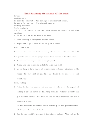 Unit4 Astronomy the science of the stars