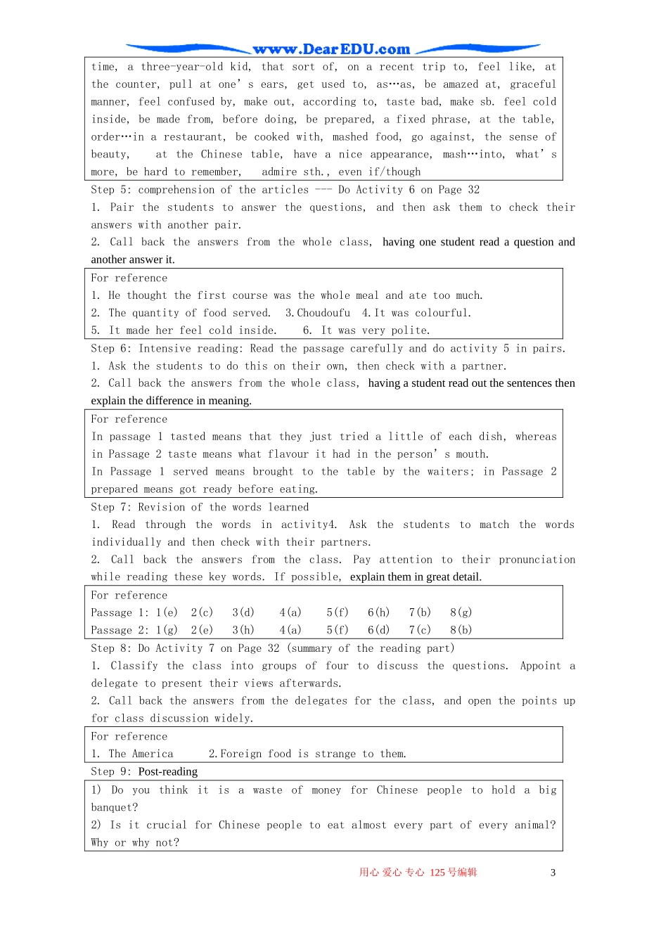 Module3 Foreign Food Reading 外研版必修8_第3页