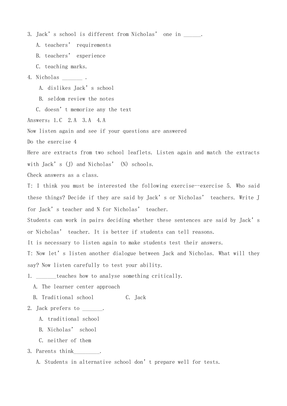 Unit15 Learning--Lesson 2 Different School_第2页