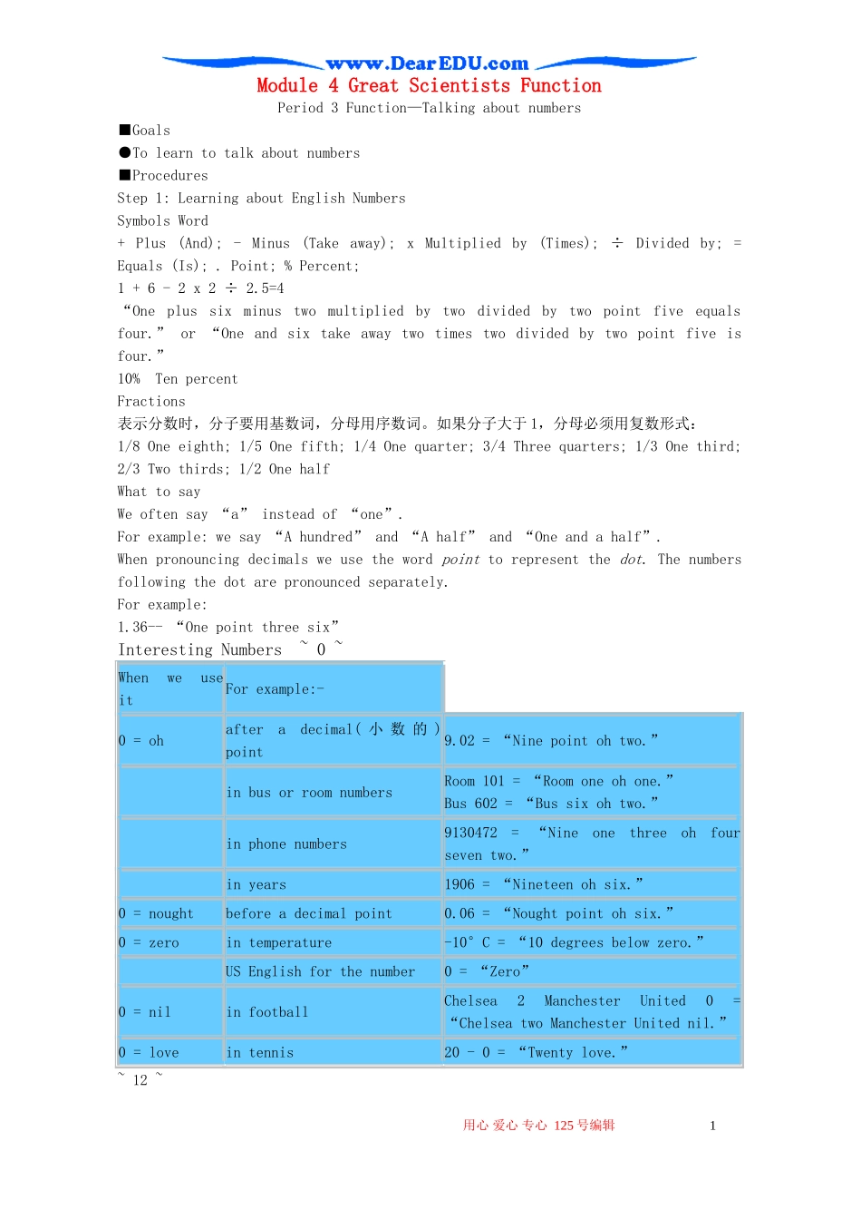 Module4 Great Scientists Function 外研版必修4_第1页