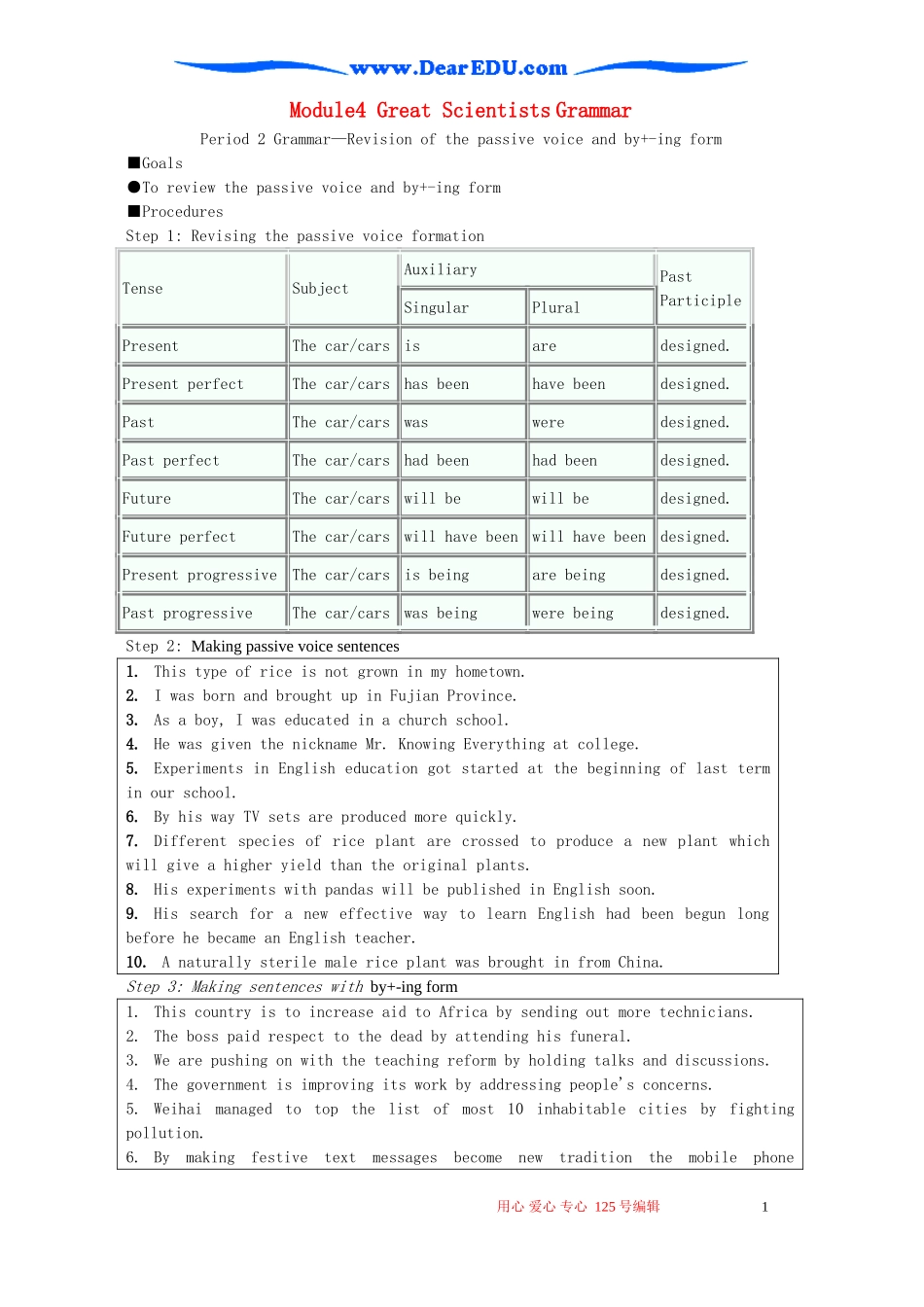Module4 Great Scientists Grammar 外研版必修4_第1页