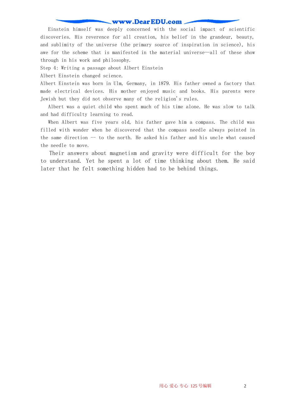 Module4 Great Scientists Reading and writing 外研版必修4_第2页