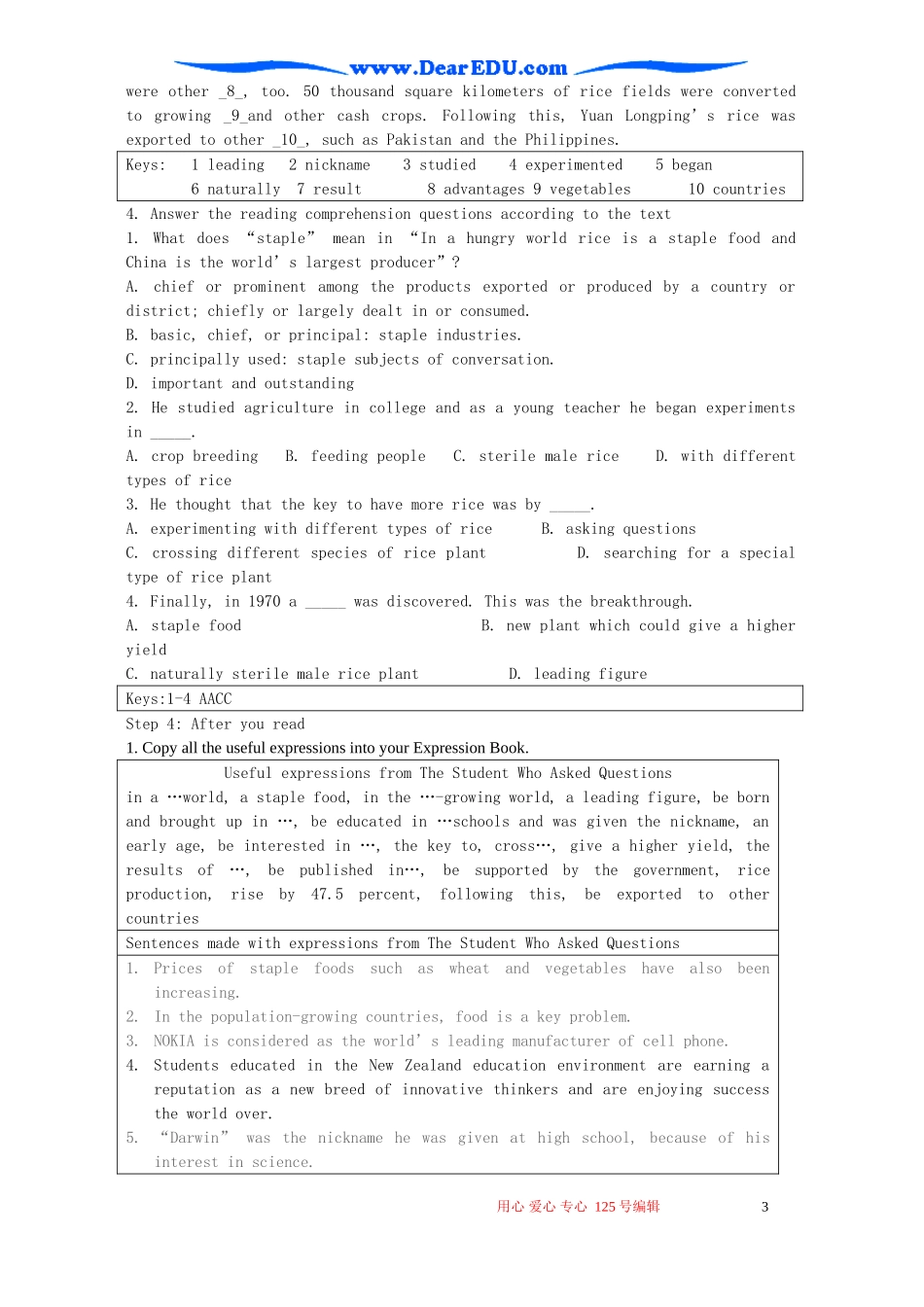 Module4 Great Scientists Reading 外研版必修4_第3页