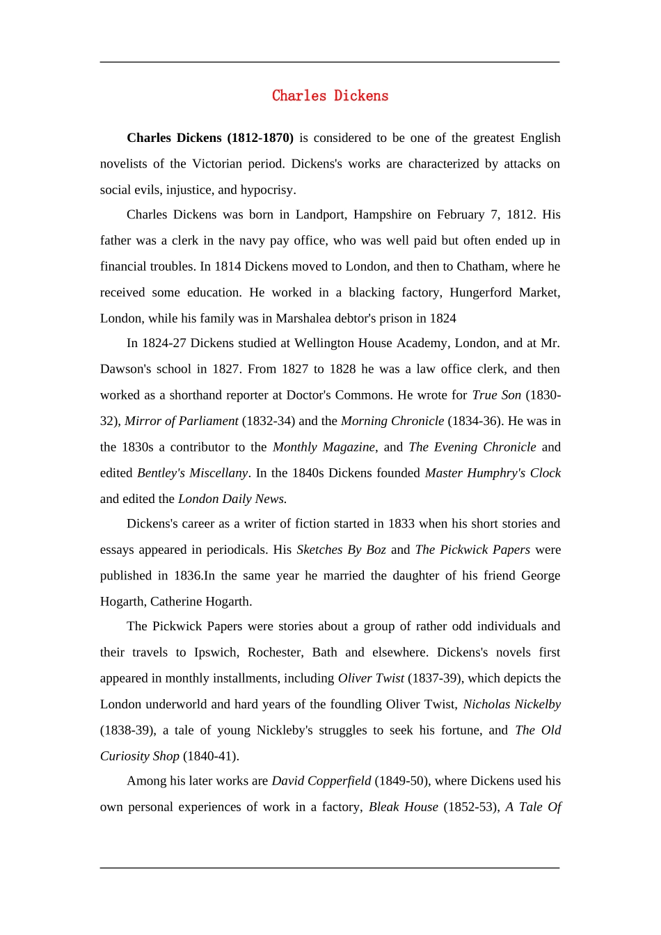 Charles Dickens_第1页