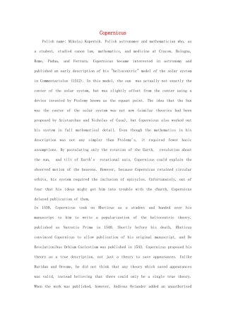 Copernicus