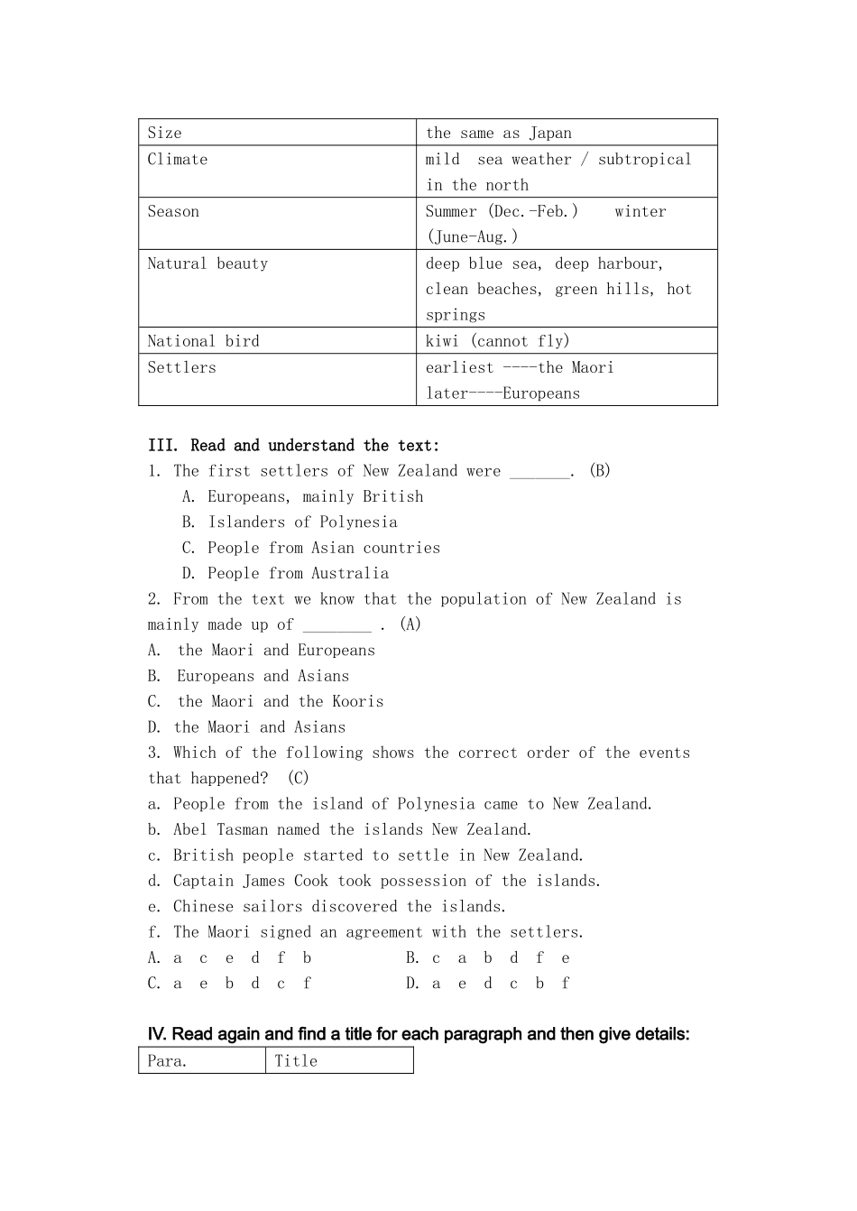 Unit18 New Zealand Period2 Reading 人教版_第2页