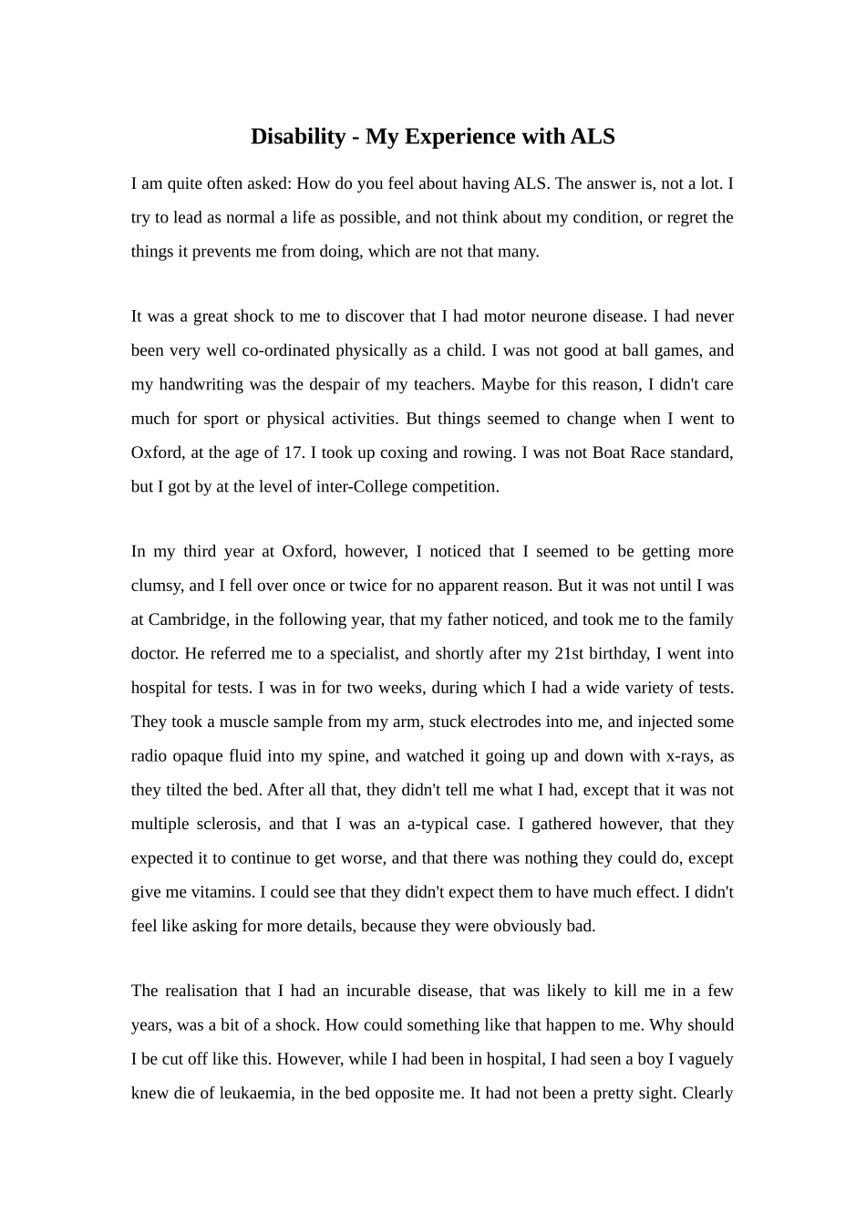 Disability - My Experience with ALS_第1页