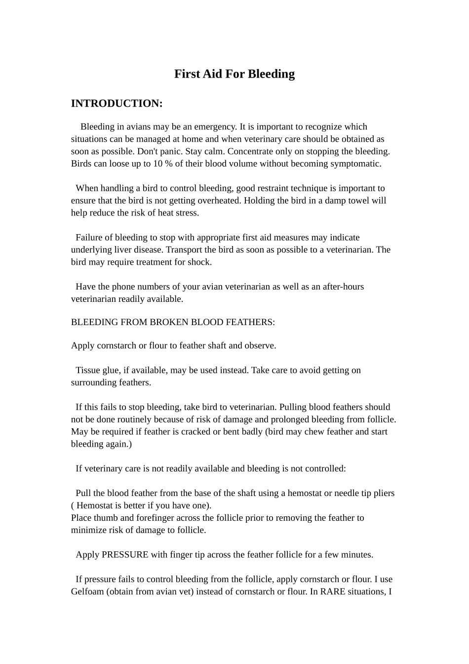 First Aid For Bleeding_第1页