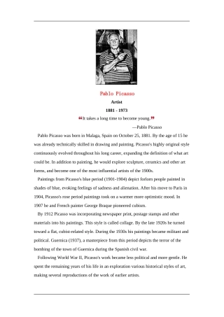 Pablo Picasso