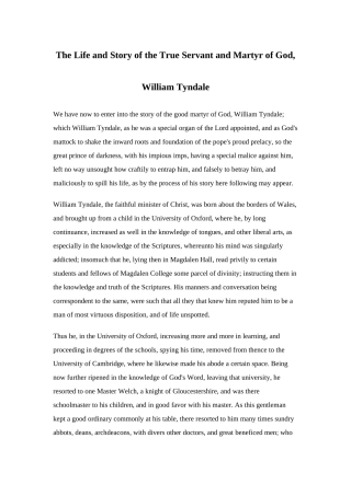 William Tyndale