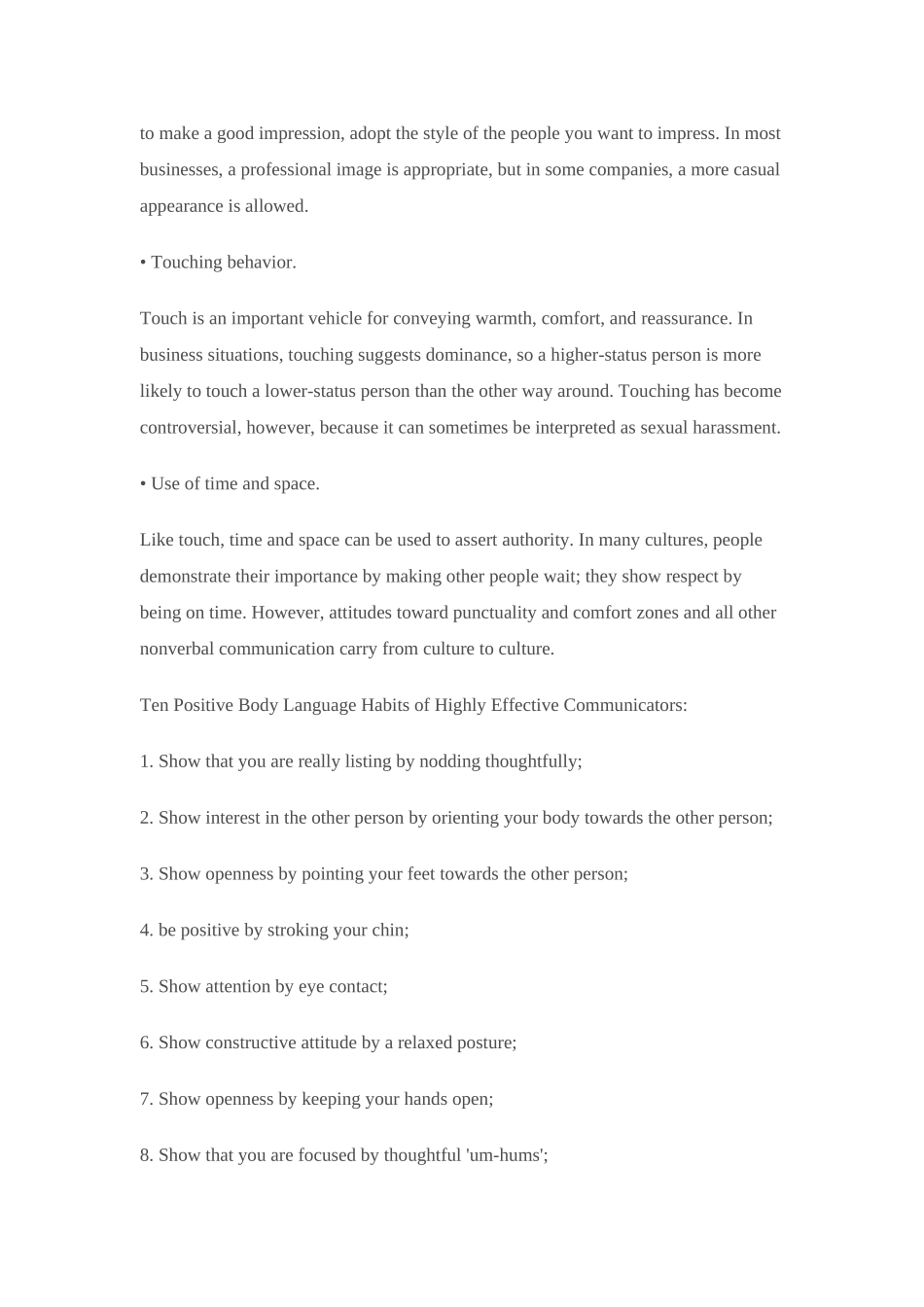 Good Communicators Manage their Body Language_第2页