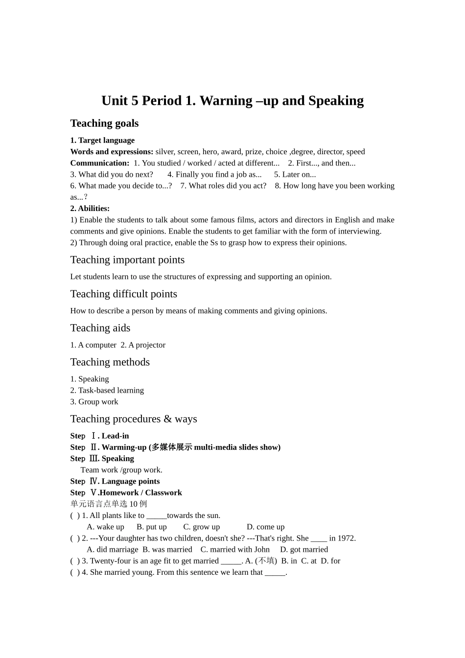 Unit 5 Period 1 Warming_第1页