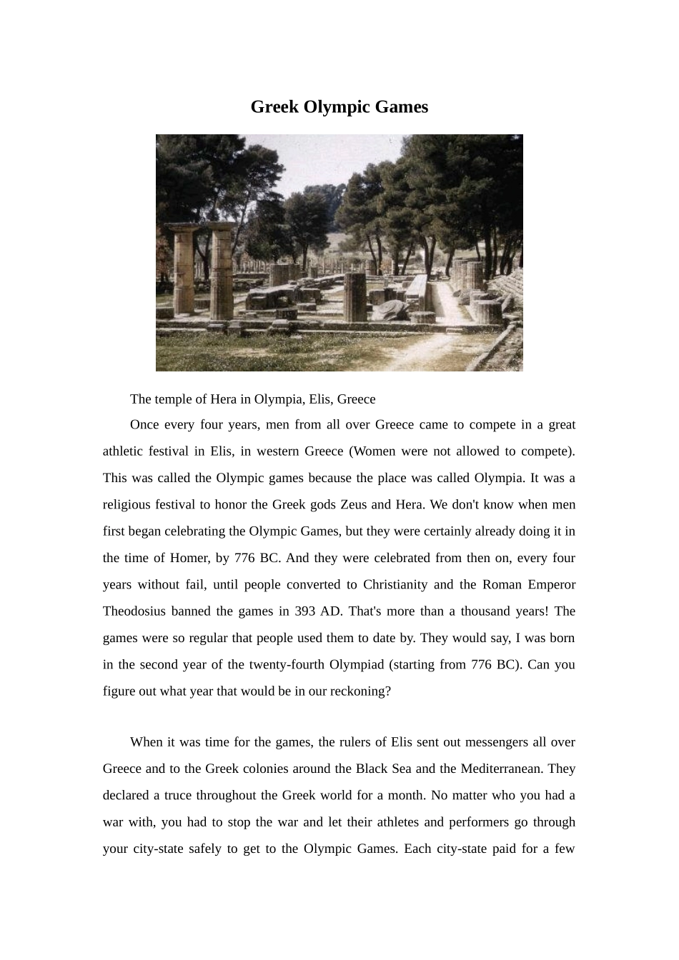 Greek Olympic Games_第1页