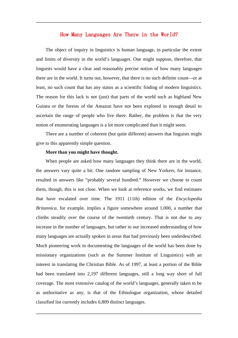 How Many Languages Are There in the World_第1页