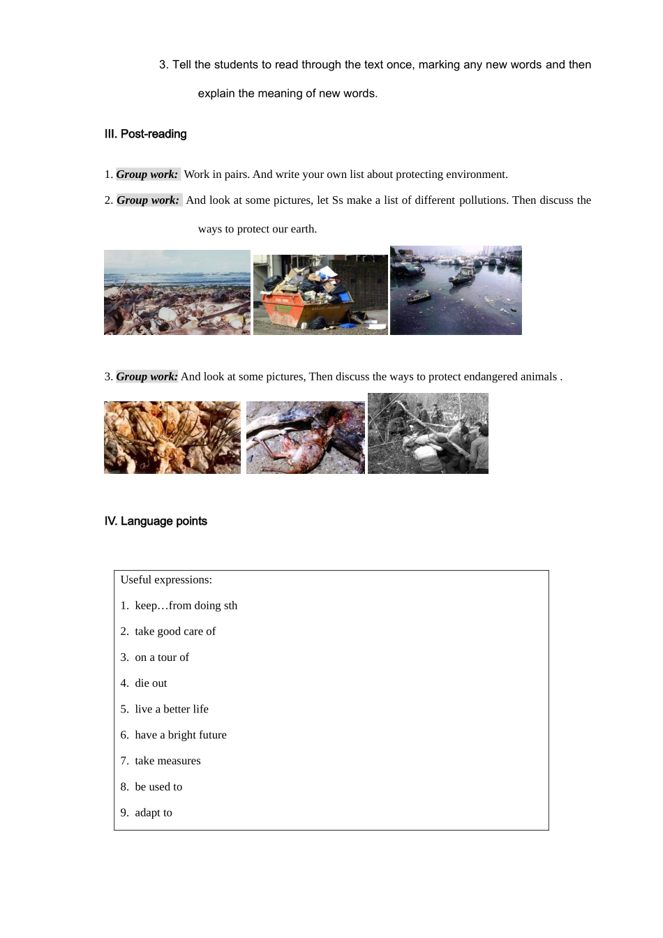 Unit 10 The world around us教学示例二-新人教版高一全册英语教案_第2页