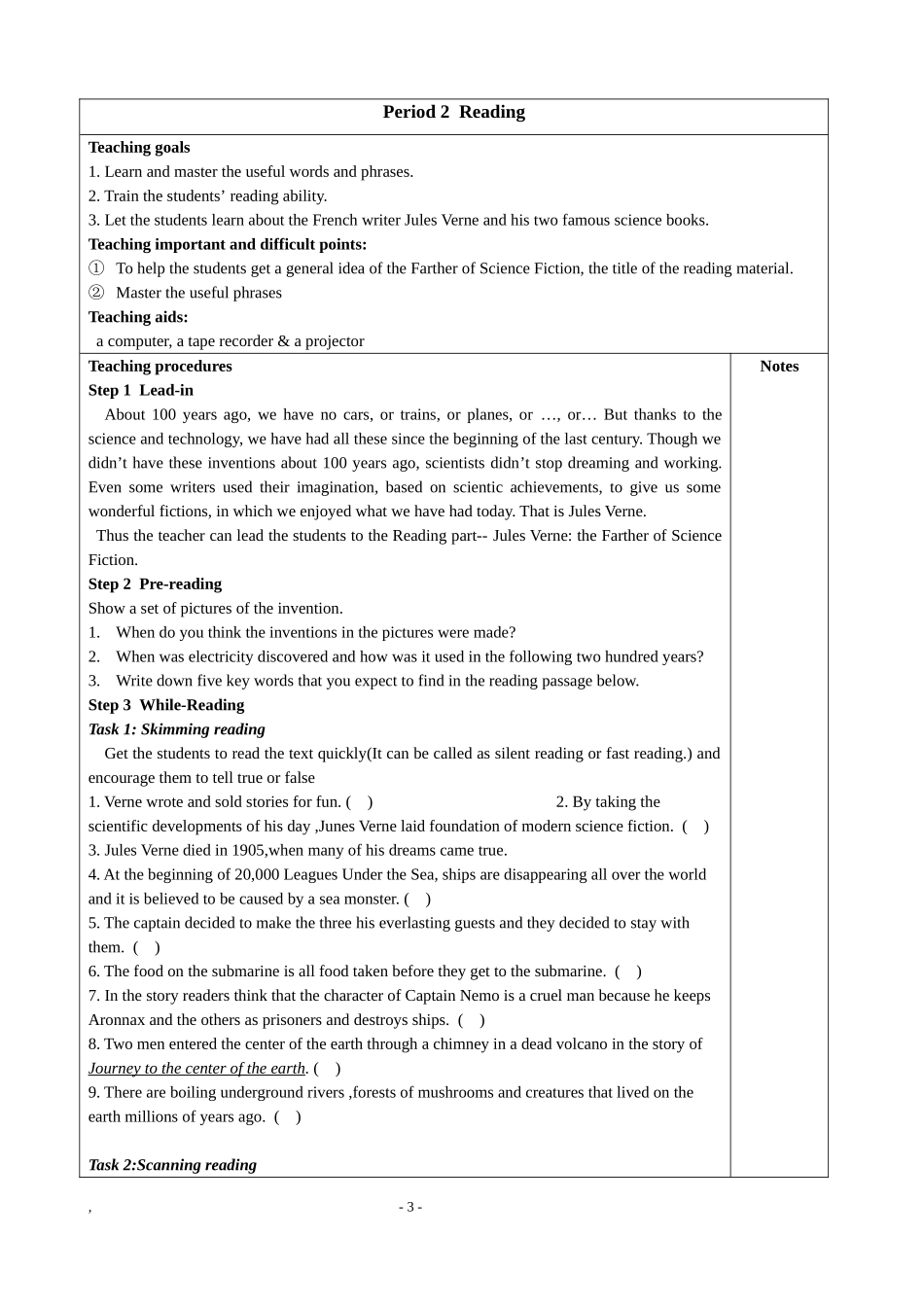 Unit 12  Fact and fantasy教案_第3页