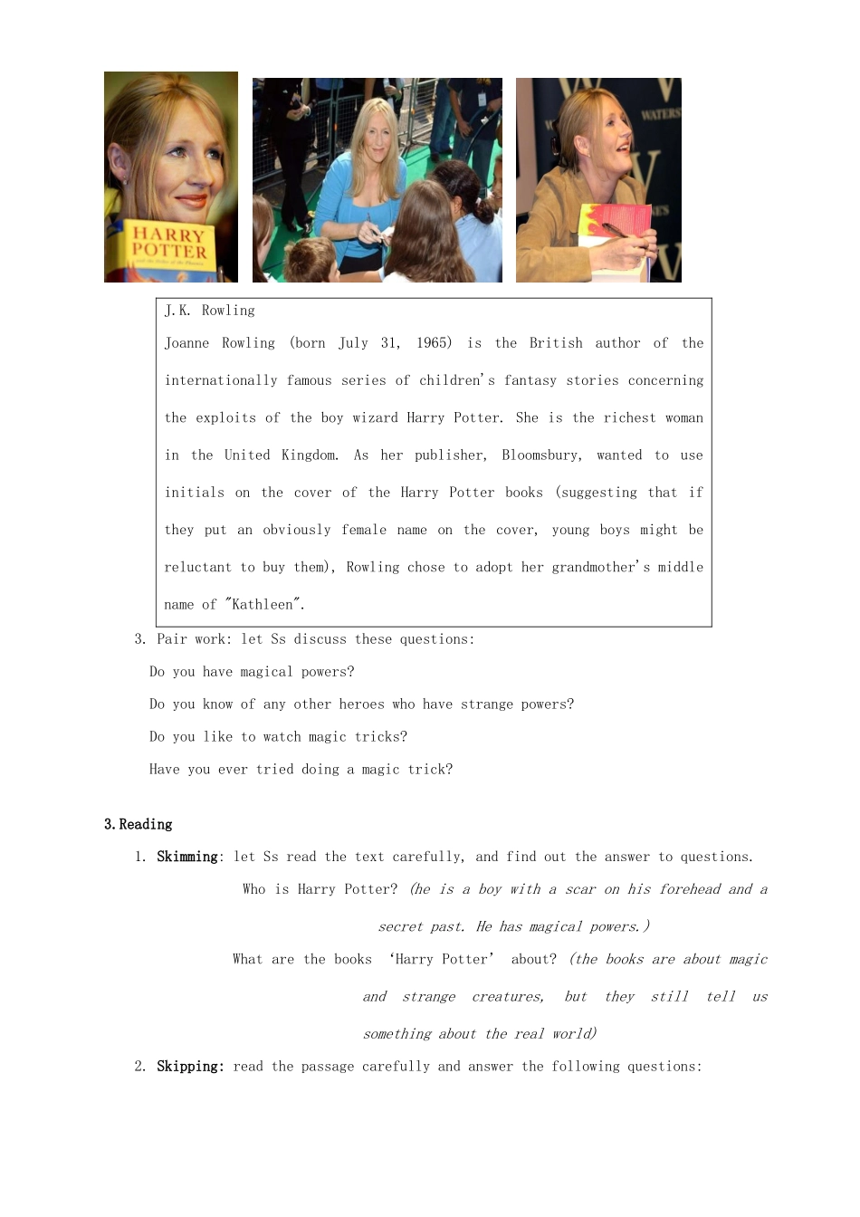 Unit 12 Art and Literature 教学示例二-新人教版高一全册英语教案_第2页
