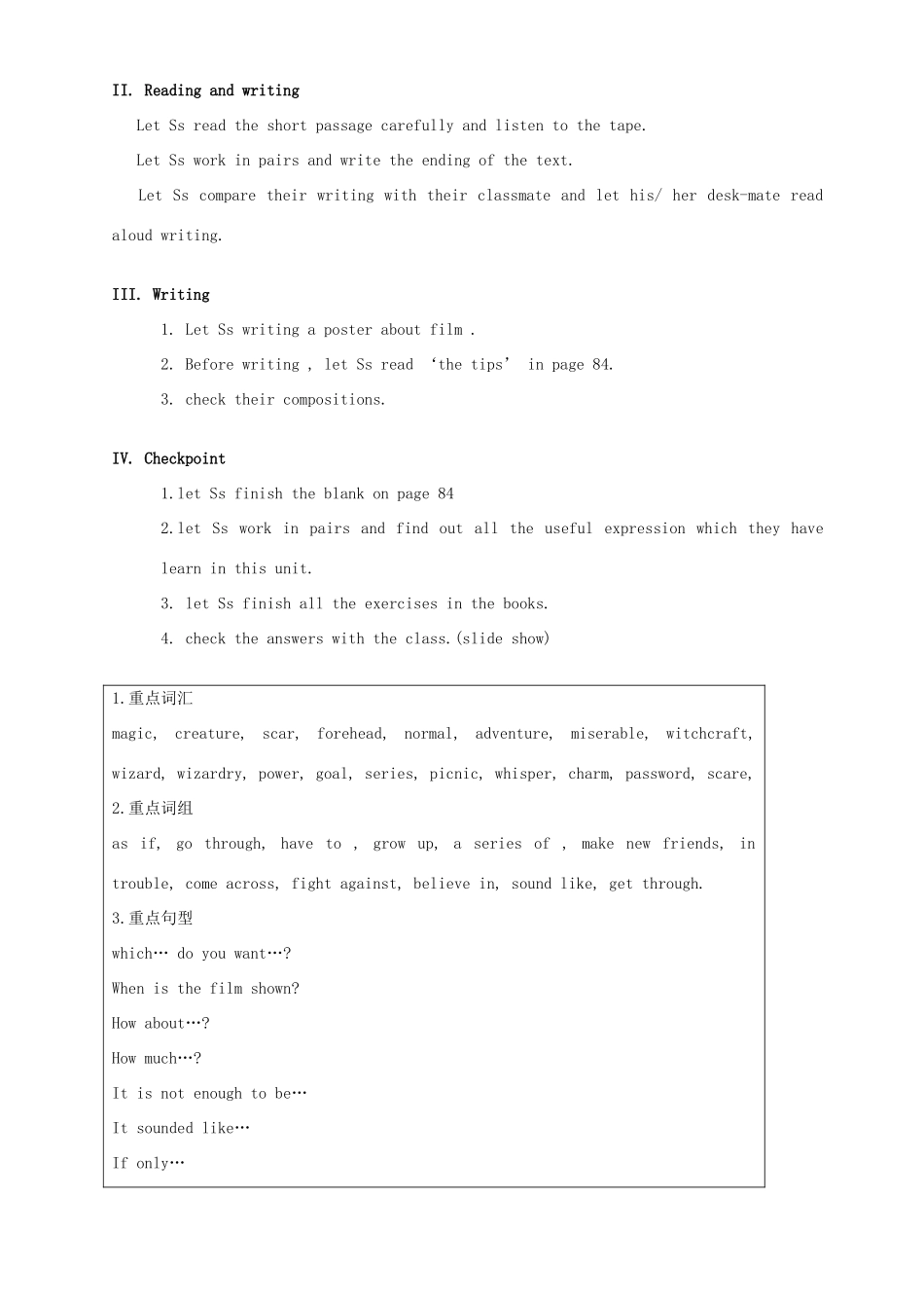 Unit 12 Art and Literature教案示例四-新人教版高一全册英语教案_第2页