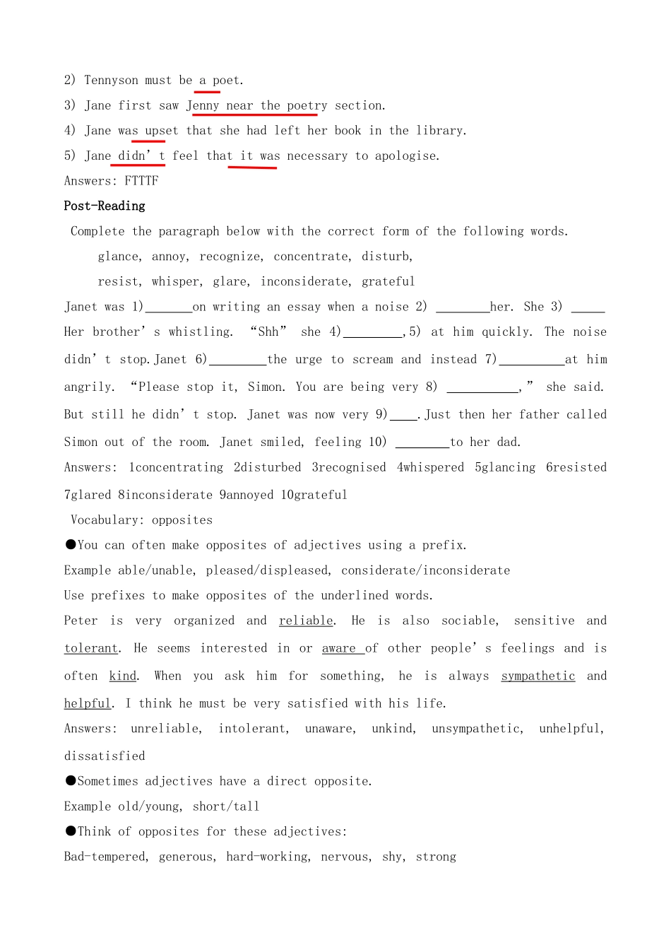 Unit13 People--Lesson 4 First Impressions_第2页