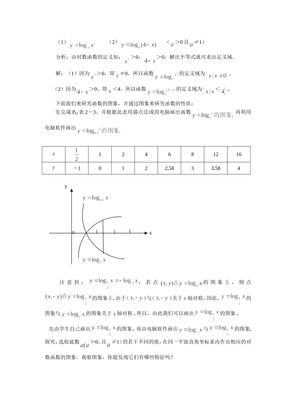 §2.2.2 对数函数及其性质（第一、二课时）_第2页