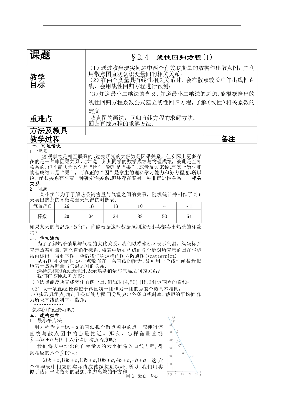 §2.4  线性回归方程(1) _第2页