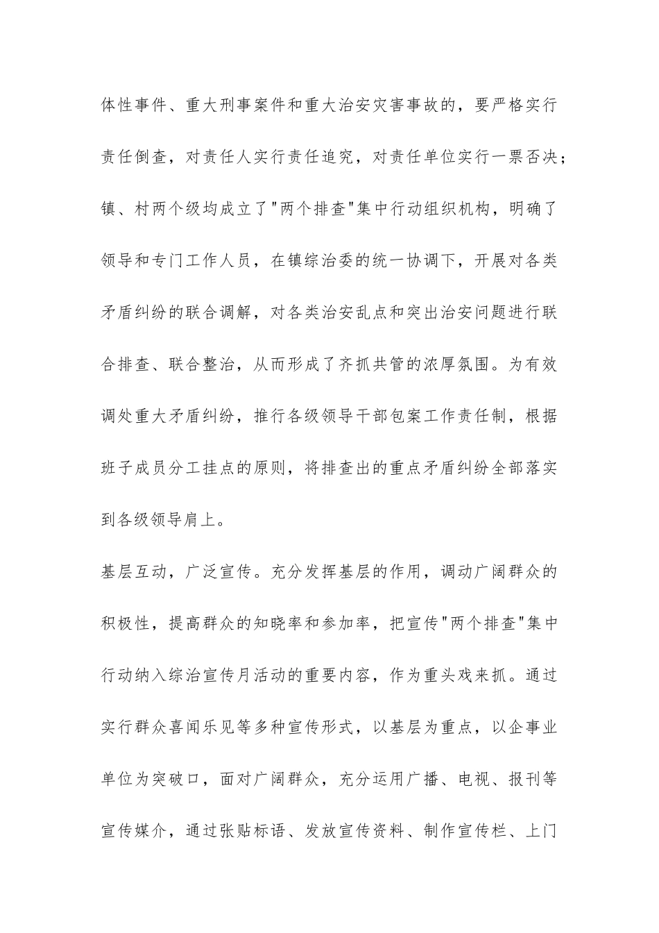 镇委治安混乱整治工作报告-_第3页