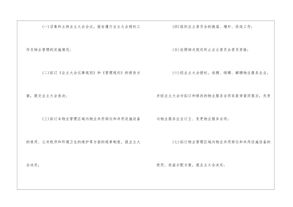 阿卡小区业主委员会工作规则--_第2页