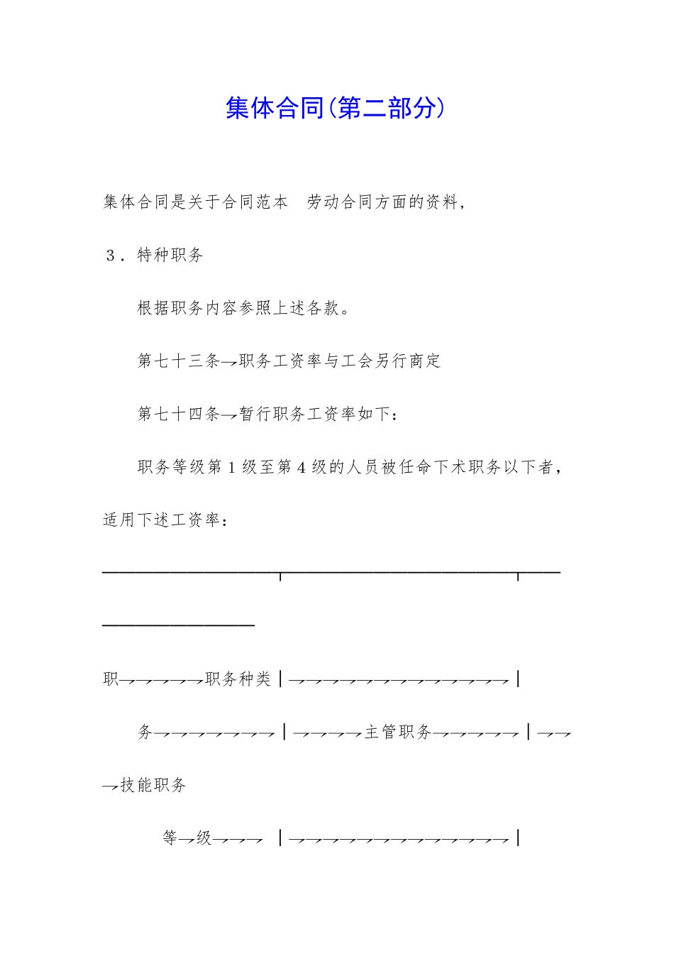 集体合同(第二部分)-_第1页