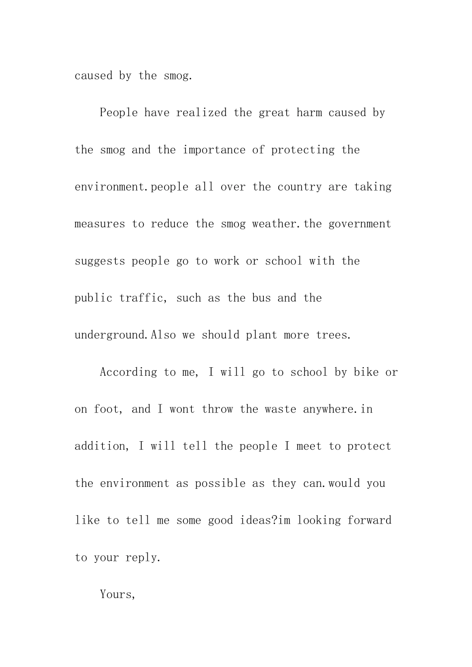 雾霾的英语作文_第2页