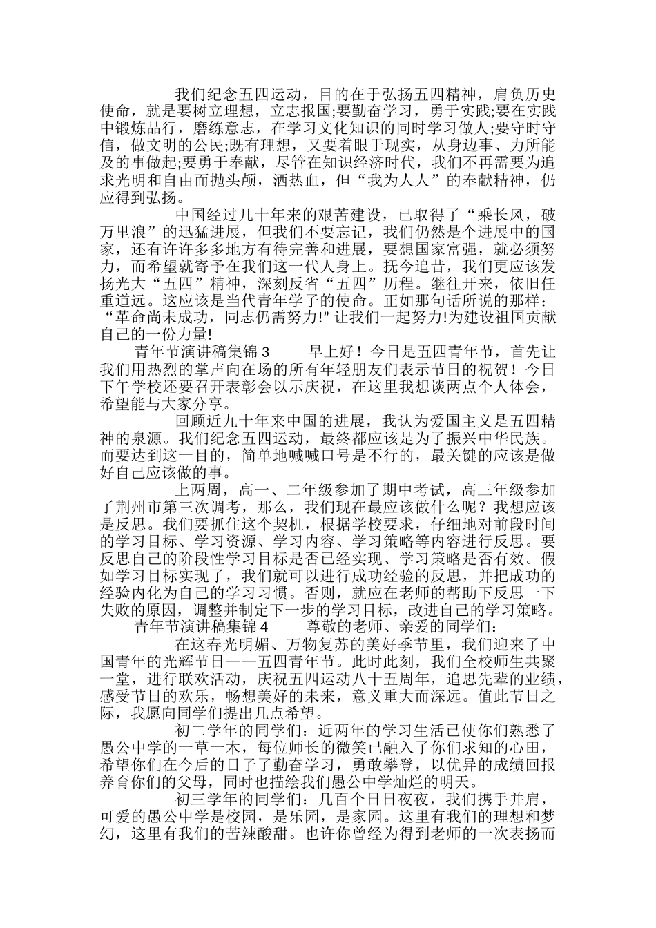 青年节演讲稿集锦_第2页
