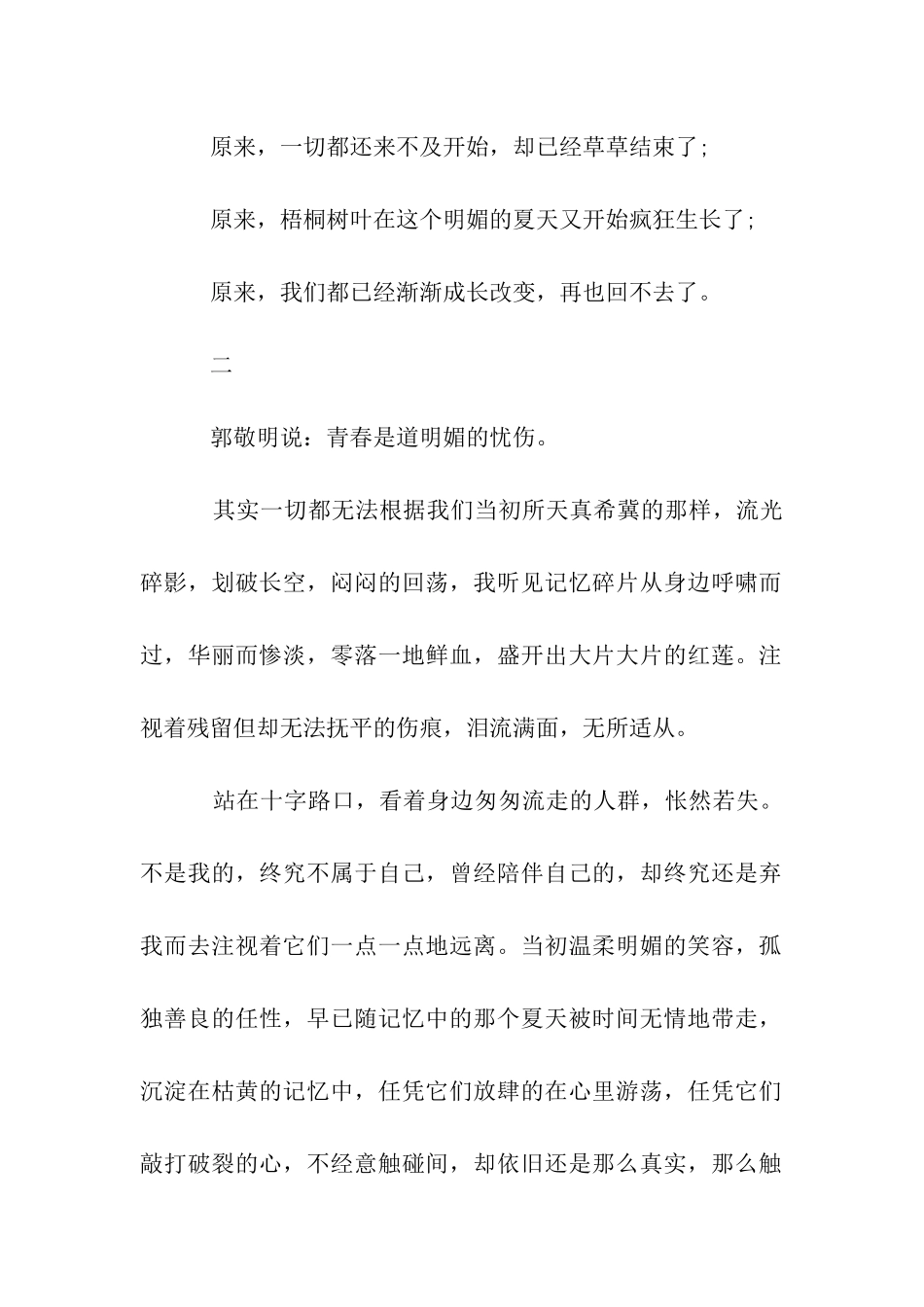 青春-是道明媚的忧伤_第2页