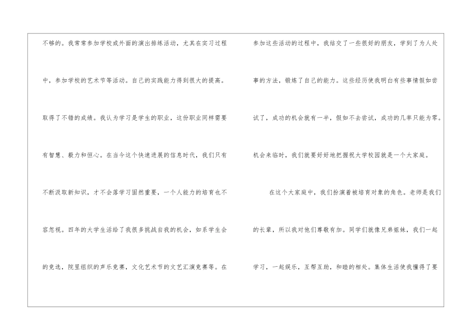音乐学专业毕业生自我评价_第2页
