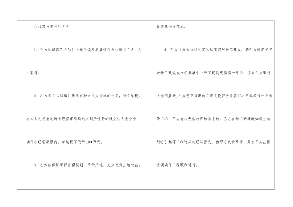 项目投资的合作意向书五篇2024_第3页