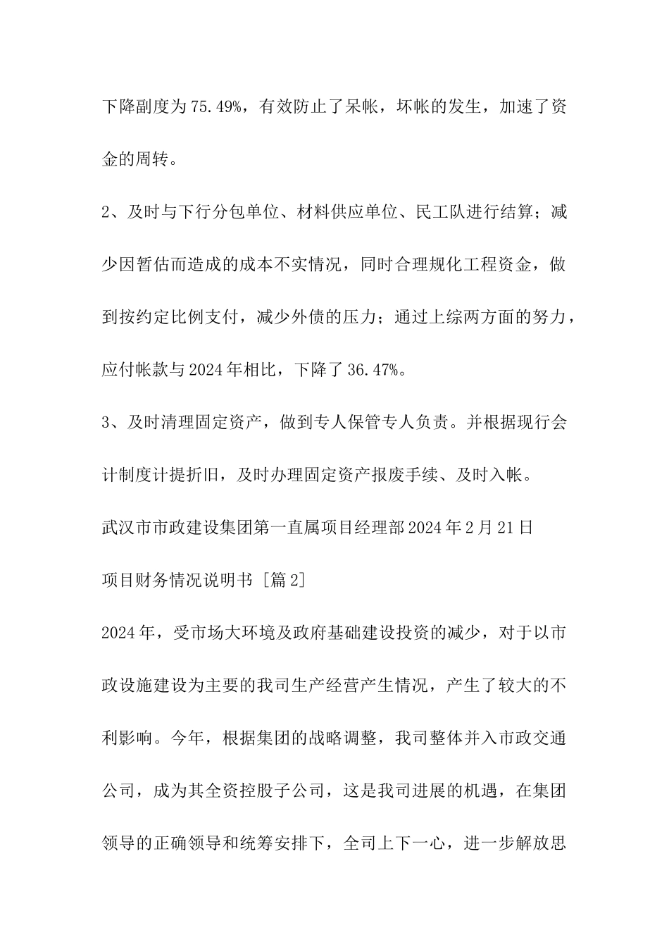 项目财务情况说明书_第3页