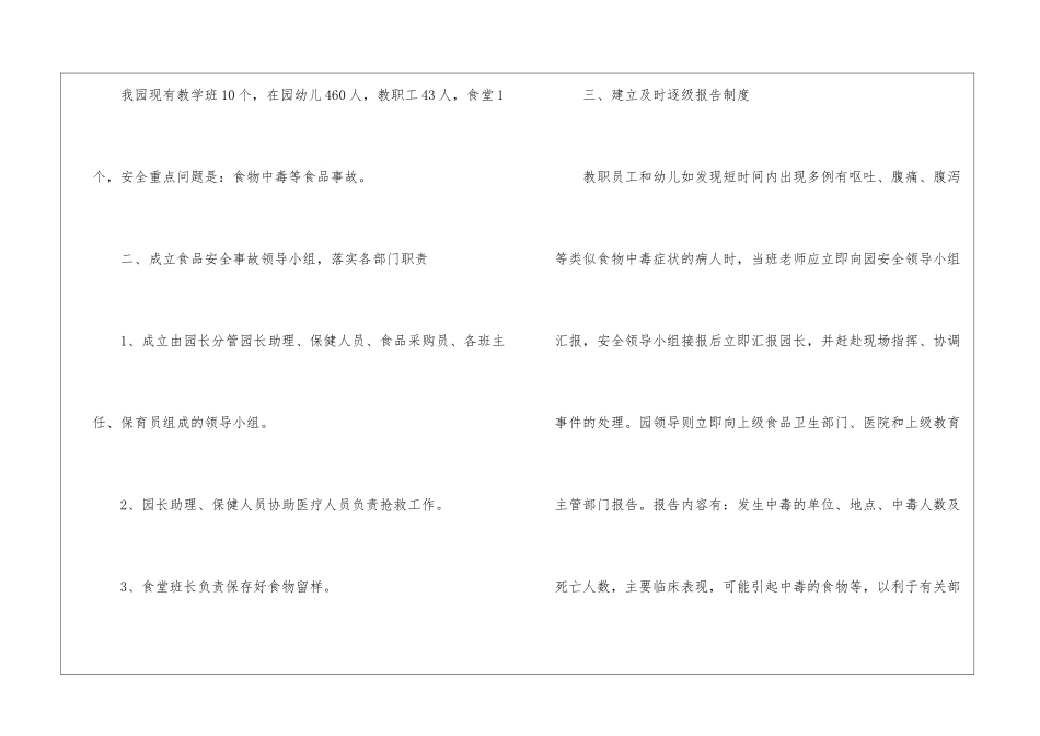 食品安全应急预案15篇_第2页