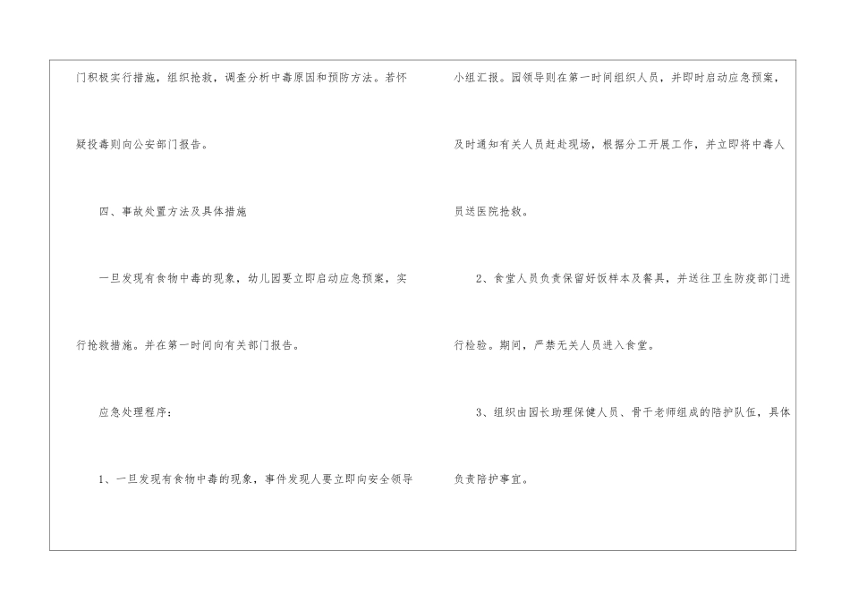 食品安全应急预案15篇_第3页