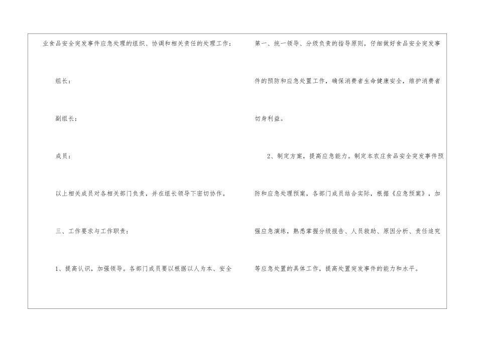 食品安全的应急预案(精选5篇)_第2页
