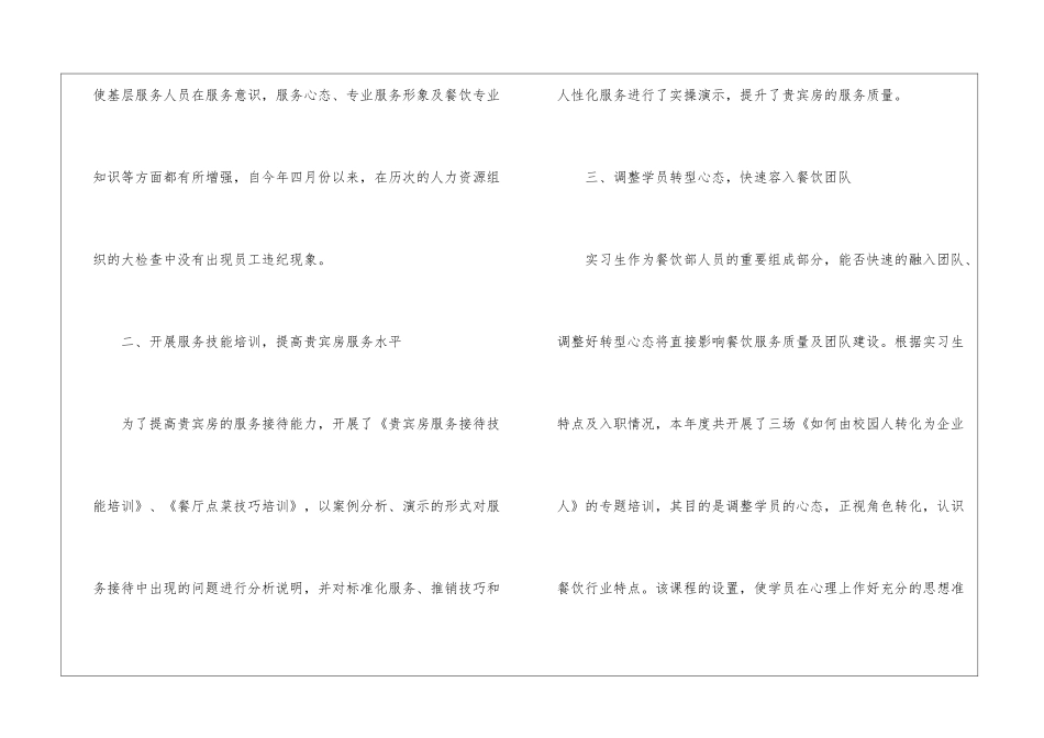 餐饮一周工作总结_第2页