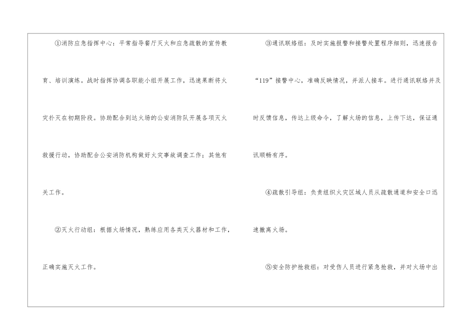 餐饮业消防应急预案_第3页