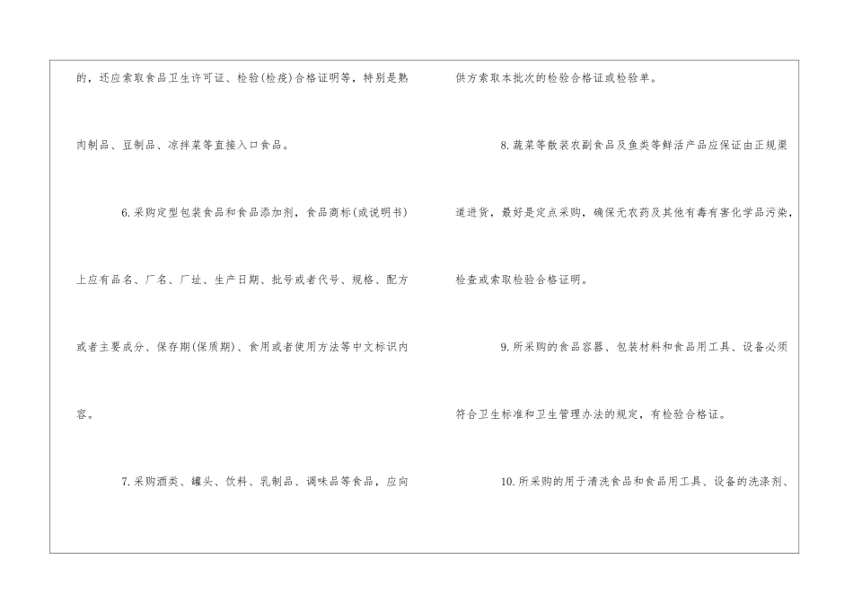 餐饮业食用品采购卫生管理制度--_第2页