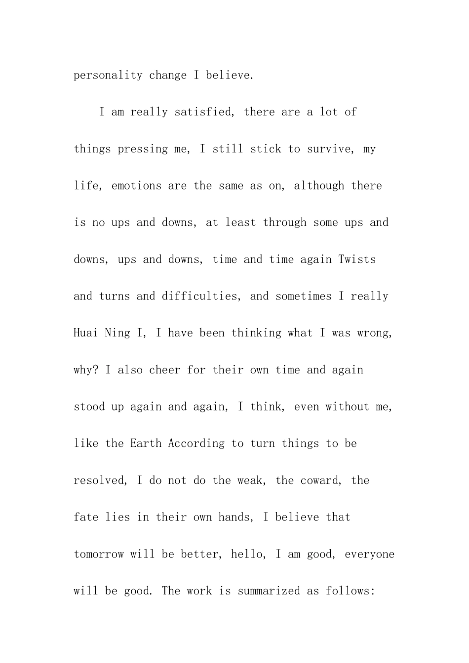 餐饮英文自我评价_第2页