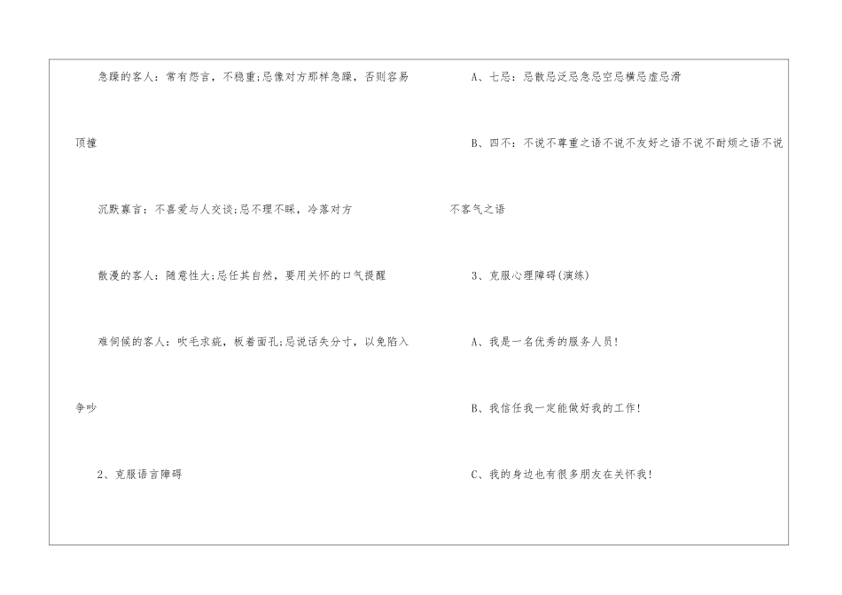 饭店优秀服务员培训计划_第2页