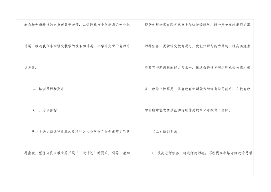 骨干教师培训方案_第2页