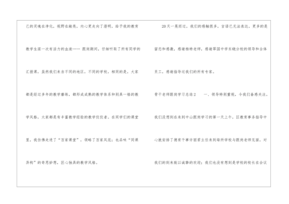 骨干教师跟岗学习总结_第3页
