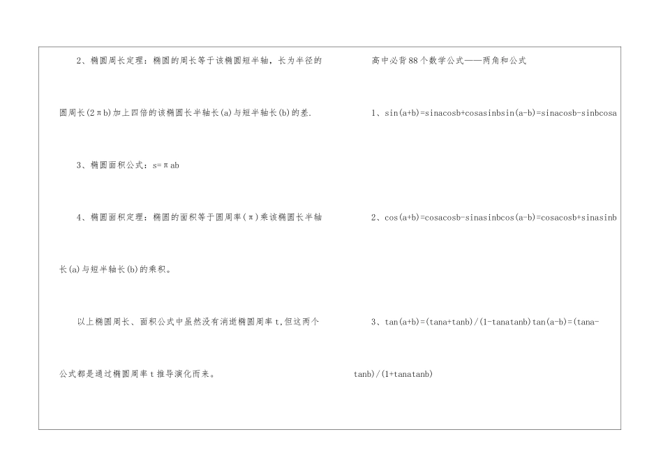 高一到高三数学公式和知识点归纳_第2页
