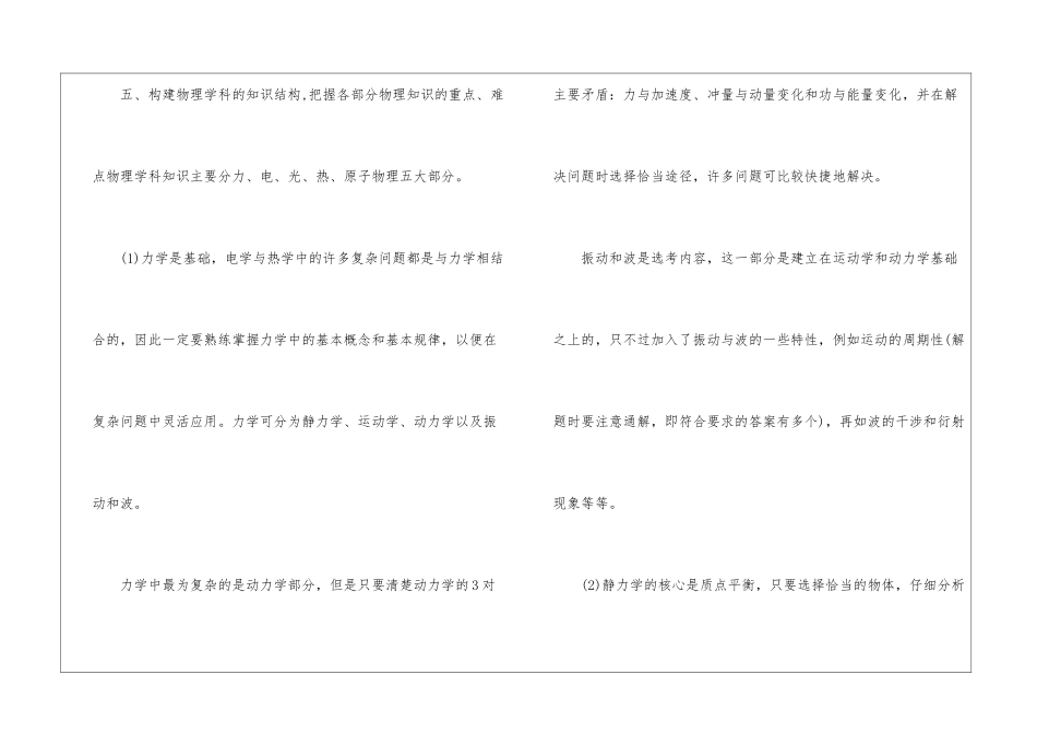 高三物理教学总结模板合集七篇_第3页