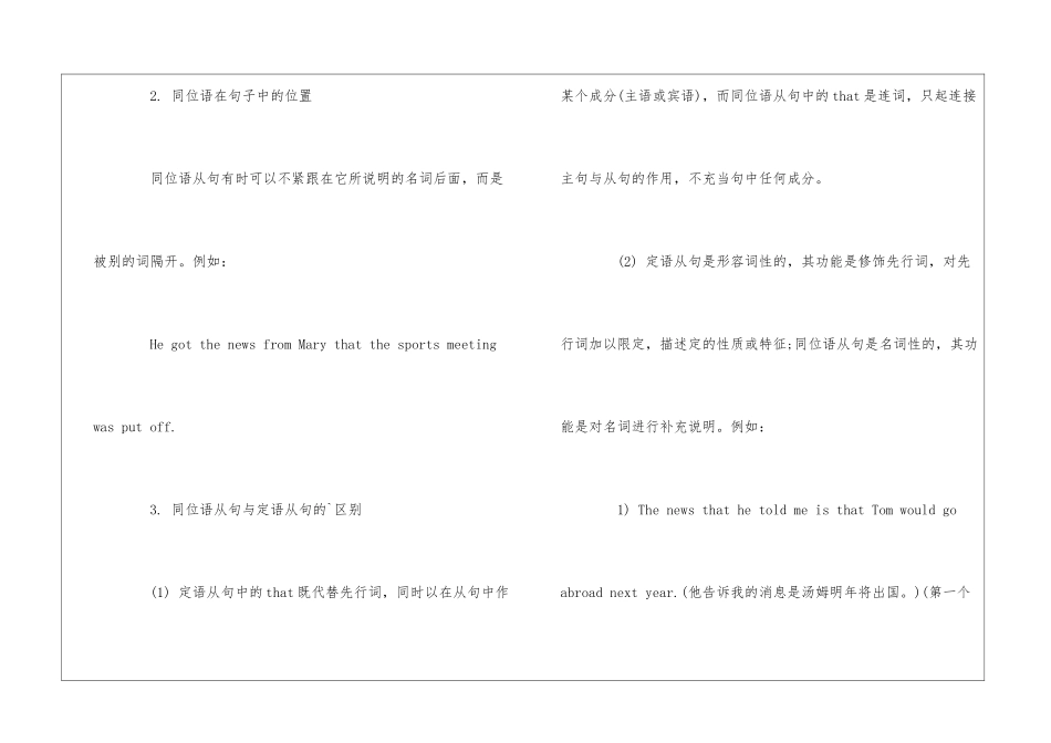 高中会考英语同位语从句知识点总结_第2页