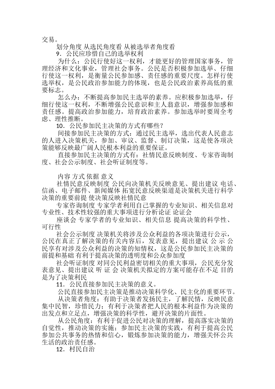 高中政治会考考点及知识点总结_第3页